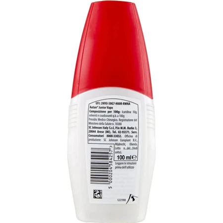Autan Junior - Spray repelente de mosquitos para niños, 100 ml
