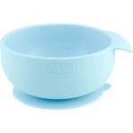 Chicco Easy Start - Set de silicona para la introducción de alimentos sólidos en bebés a partir de los 6 meses - Azul claro