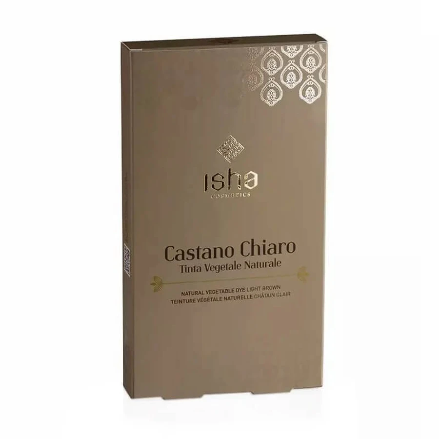 Isha Light Brown – naturalna farba do włosów na bazie składników roślinnych, 100 ml: ceny i cechy