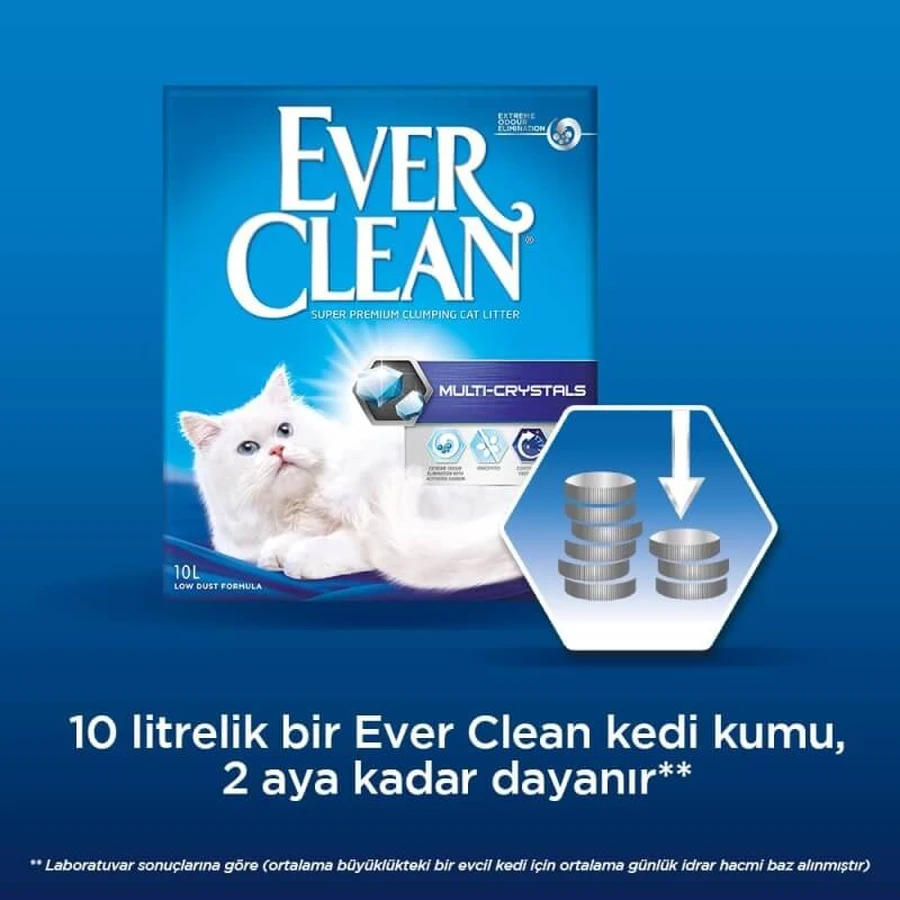 Wonderfood Ever Clean Multi-Crystals - Cat Litter, 6 L