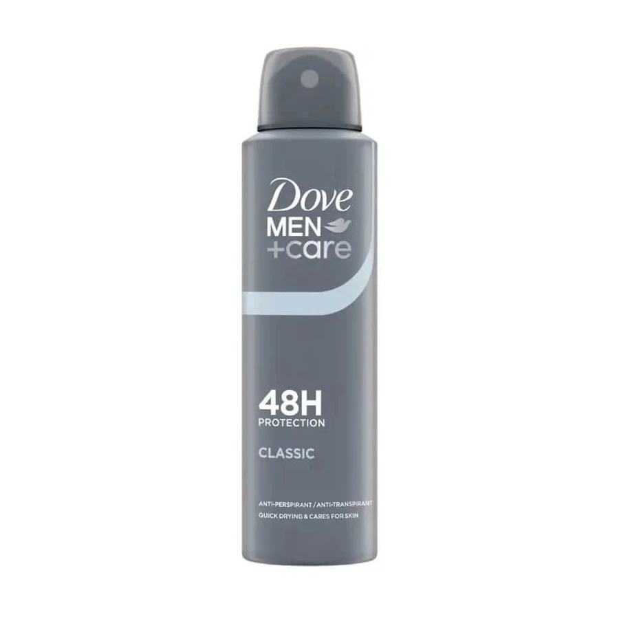 Dove Man+care Classic Protection 48 heures - Déodorant en spray, 150 ml
