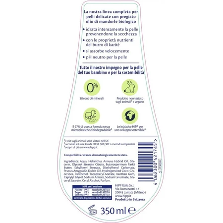 Hipp Baby - Hydraterende lotion voor de gevoelige huid, 350 ml