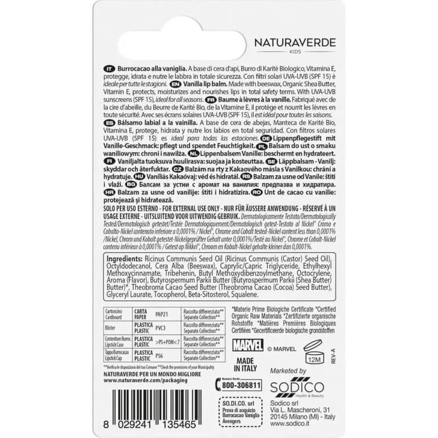 Naturaverde Avengers - Beschermende lippenbalsem 5,7 ml