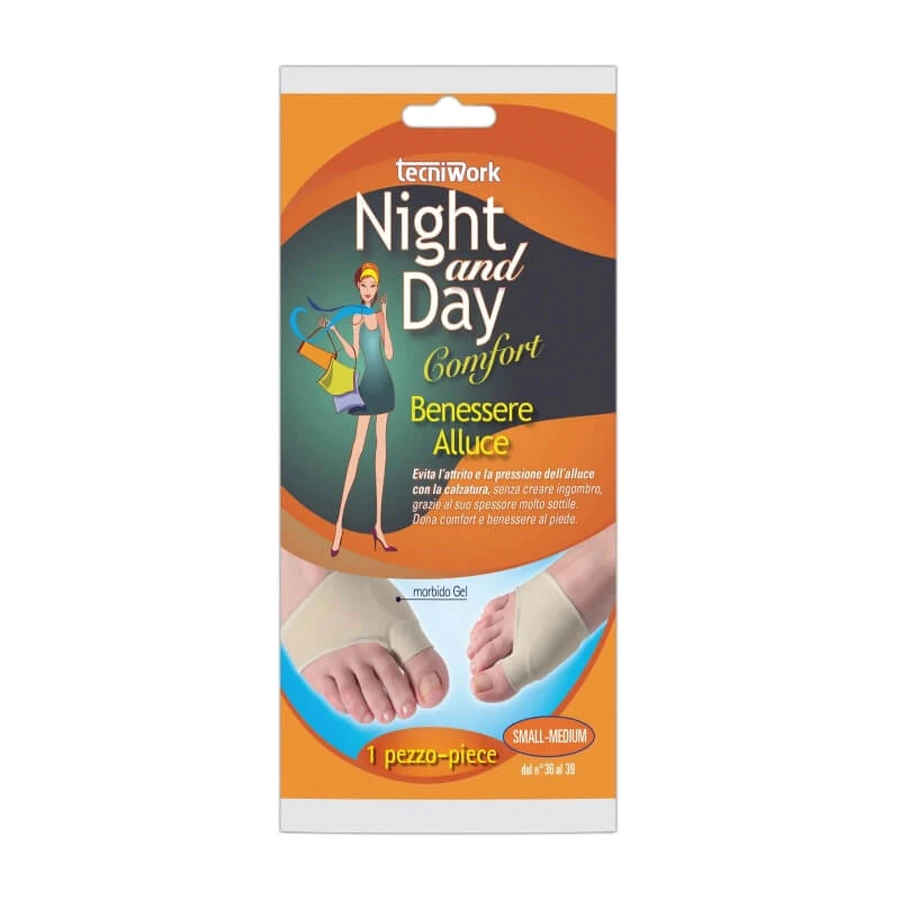 Tecniwork Night&amp;day pentru confortul degetului mare – tampon pentru hallux valgus – mărimea S/M