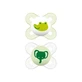 Mam Start nano - 2 pacifiers with rubber nipples, 0–2 months, neutral
