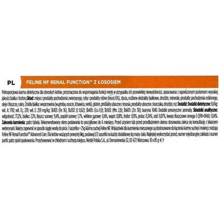 Purina Pro Plan NF Zalm - Dieetnatvoer voor katten met nierfalen, 850 g