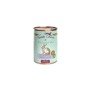 Terra Canis Sans céréales au lapin - Aliment humide complet sans céréales pour chiens adultes, 400 g