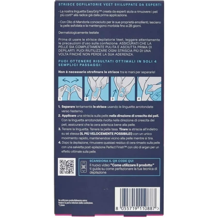 Veet Expert – 12 Haarentfernungsstreifen für empfindliche Haut