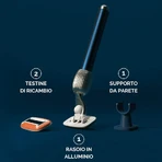 Kit de démarrage Fler Fler Razor - Rasoir réutilisable à 5 lames - Bleu nuit
