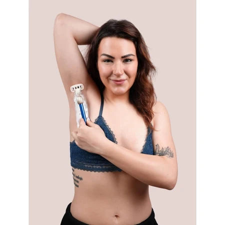 Kit de démarrage Fler Fler Razor - Rasoir réutilisable à 5 lames - Bleu nuit