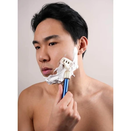 Kit de démarrage Fler Fler Razor - Rasoir réutilisable à 5 lames - Bleu nuit
