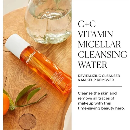 Agua limpiadora con vitaminas C+C de Natura Bisse - Agua micelar, 150 ml