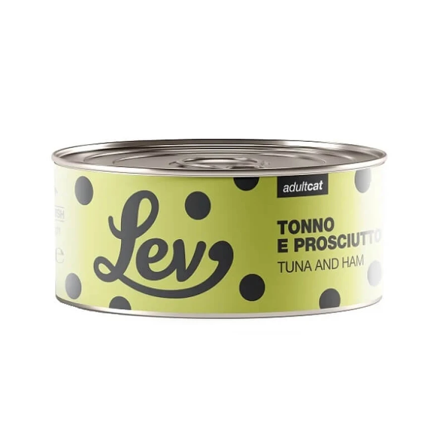 Natural Code Lev Atún y Jamón - Alimento completo para gatos adultos, 140 g