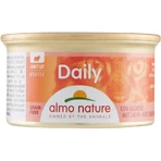 Almo Nature Daily Adult Cat Zalm-mousse – Volledig voer voor volwassen katten, 85 g
