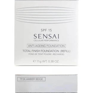 Kanebo Sensai Total Finish Foundation LSF 15 – Puder-Foundation – Nachfüllpackung Nr. TF 24 Amber Beige