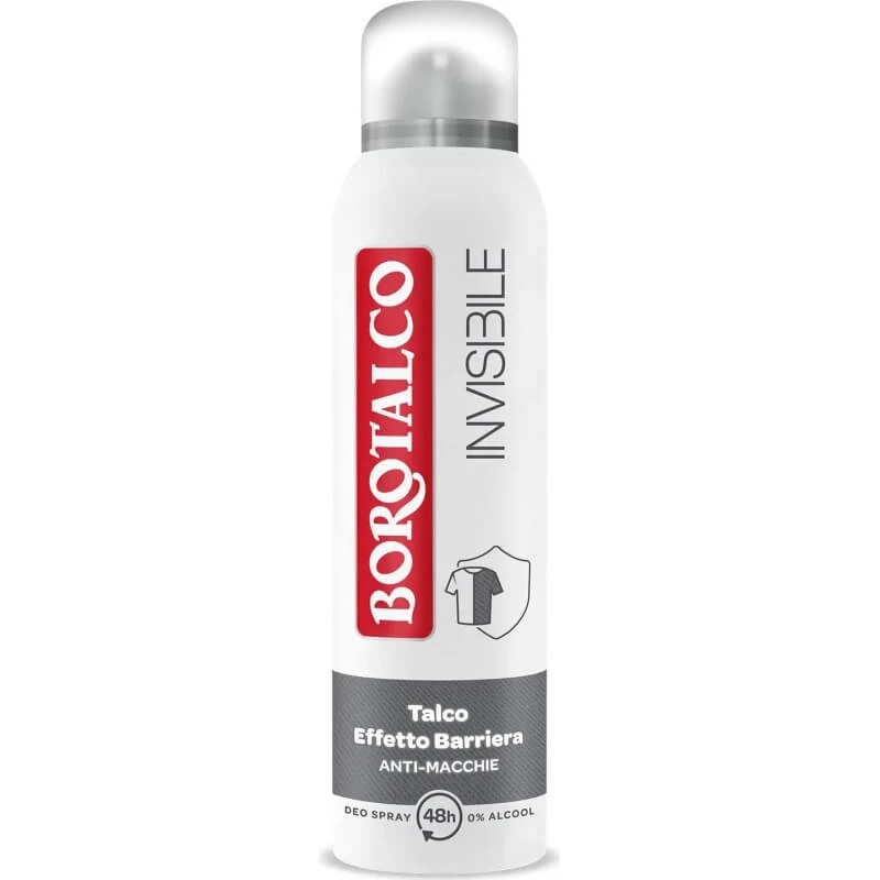 Invisible Borotalco - 48-Hour Barrier-Effect Talc Deodorant Spray,…
