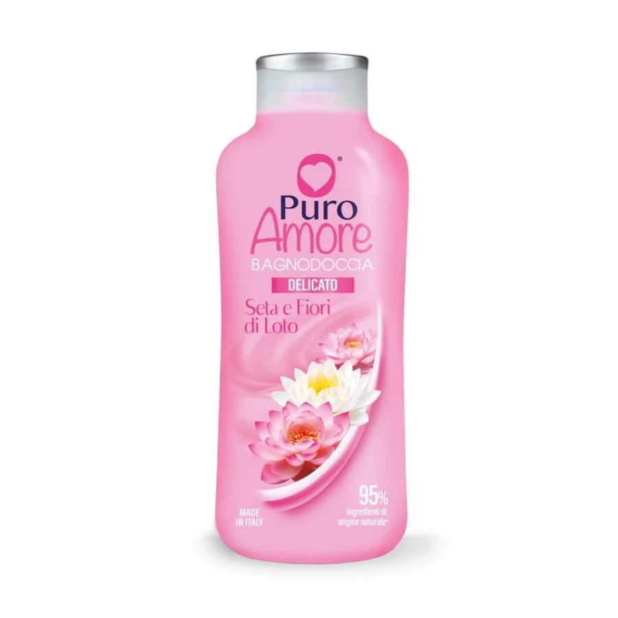 Pure Love : Soie et fleurs de lotus - Gel douche doux 650 ml