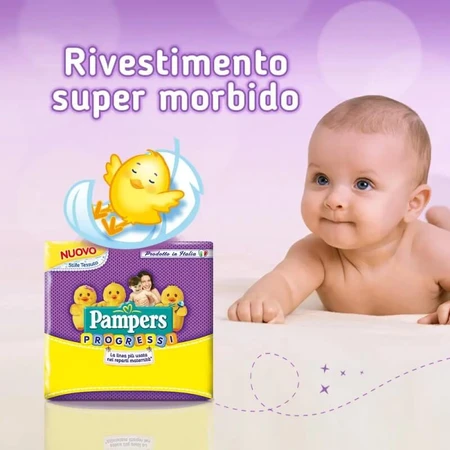 Pampers Progressi - 24 pañales tamaño micro n.º 0