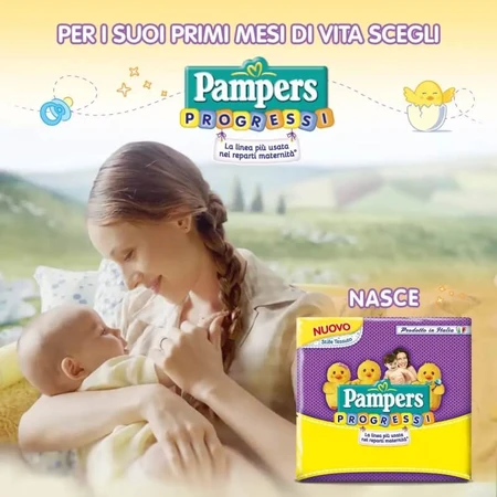 Pampers Progressi - 24 pañales tamaño micro n.º 0