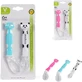 Cangaroo Baby Panda - 2 cuillères en silicone - Bleu