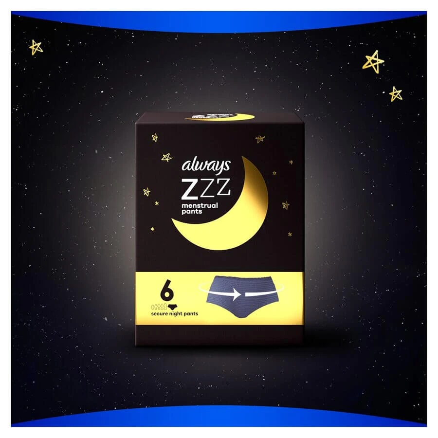 ZZZs Menstruationshöschen für die Nacht, 3 Stück, P&G
