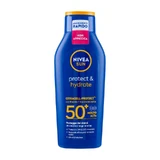 Loción solar Nivea con factor de protección solar 50+, «Sun Protect &amp; Hydrate», nivel de protección ATA, 400 ml