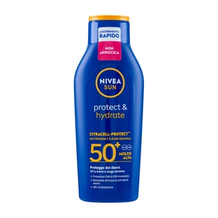 Nivea Sunscreen 50+ SPF Sun Protect &amp; Hydrate Sunscreen Lotion, Protection Level ATA, 400 ml
