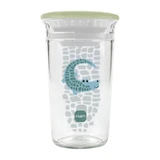 Tasse « Mam Easy to Drink » 360° — Tasse anti-fuites avec rebord souple, à partir de 8 mois, bleu clair, 260 ml