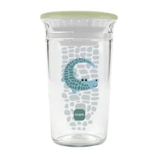 Tasse « Mam Easy to Drink » 360° — Tasse anti-fuites avec rebord souple, à partir de 8 mois, bleu clair, 260 ml