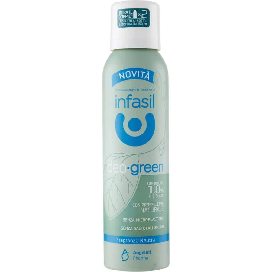 Infasil Deo Green Parfum neutre - Déodorant en spray 125 ml