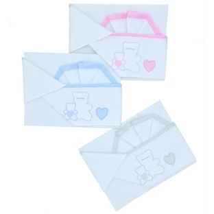 Andy &amp; Helen Maxi Crib Sheet Set - 2 sheets + 1 pillowcase - pink