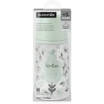 Suavinex Birdies – Babyflasche mit SX Pro-Silikonsauger mit mittlerem Durchfluss und Anti-Kolik-Funktion, ab 3 Monaten, grün, 270 ml