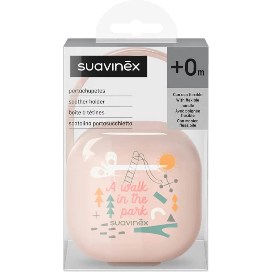 Suavinex Walk in the Park - Pink Pacifier Case