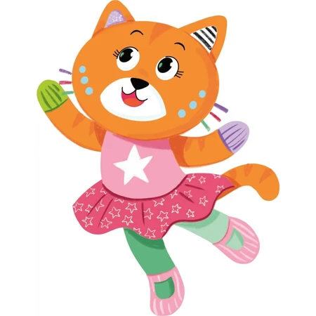 Clementoni Baby for You Katy la petite chatte - Première peluche d'éveil 0 mois et plus