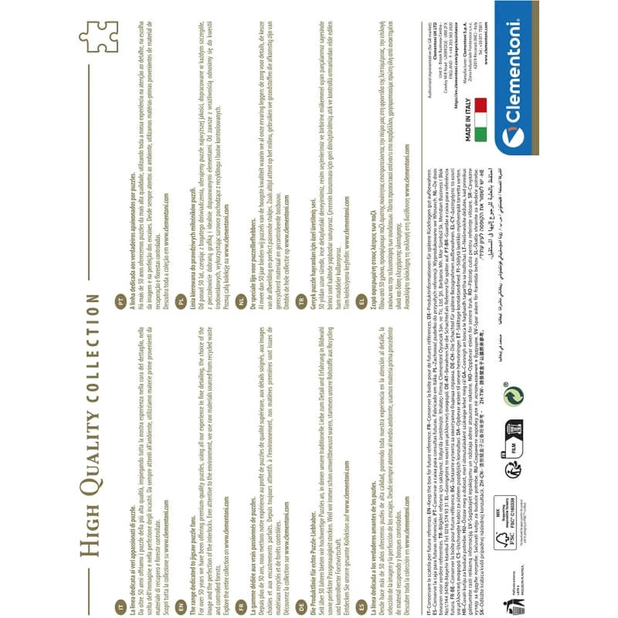 Clementoni High Quality Collection - Puzzel van 1.000 stukjes: Neuschwanstein