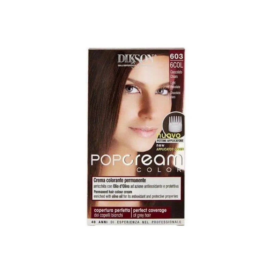 Dikson Pop Cream Color - Coloration permanente n° 603 Chocolat clair