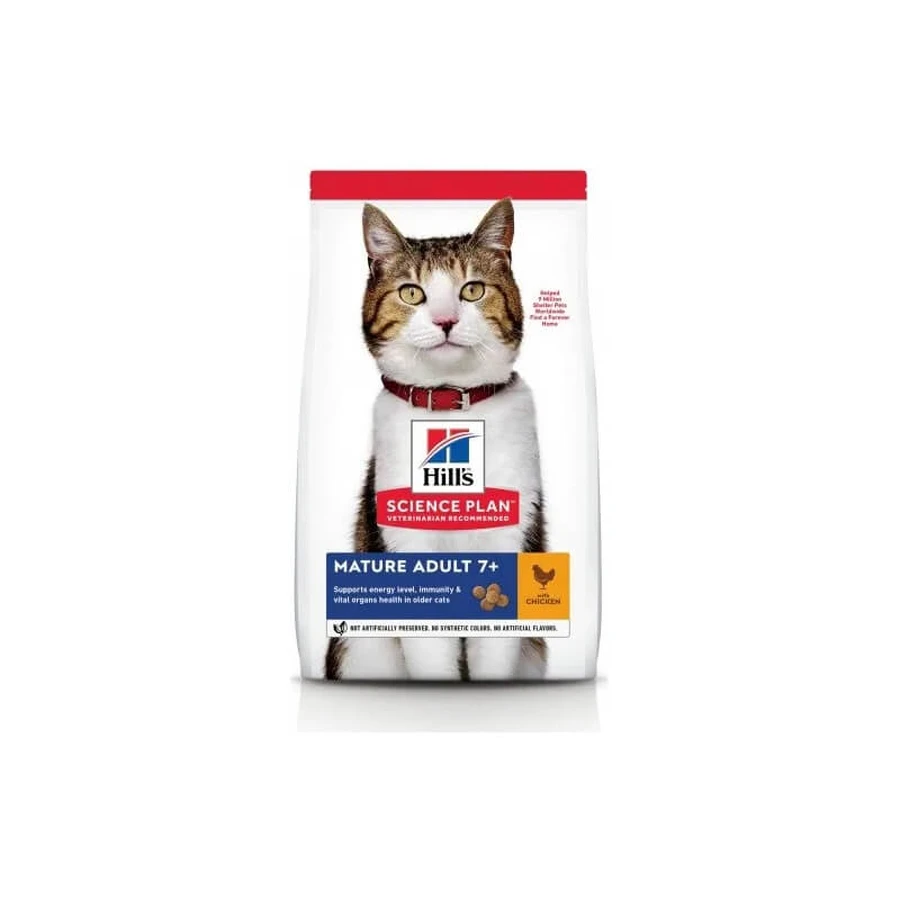 Hill's Science Plan Feline Mature Adult Active Longevity Trockenfutter mit Huhn, 300 g.