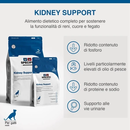 Dechra Specific fkd kidney support - alimento completo para gatos con insuficiencia renal, 400 g
