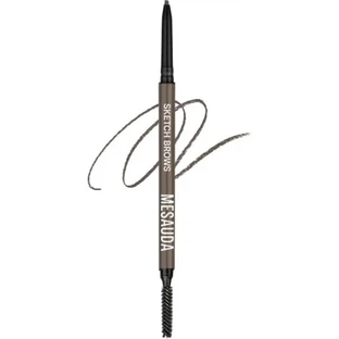 Mesauda Sketch Brows - Lápiz automático para cejas n.º 102, morena