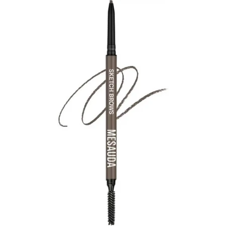Mesauda Sketch Brows - Lápiz automático para cejas n.º 102, morena