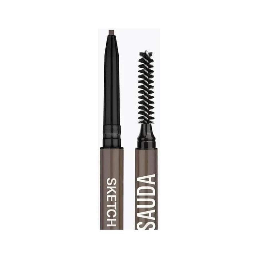 Mesauda Sketch Brows - Lápiz automático para cejas n.º 102, morena