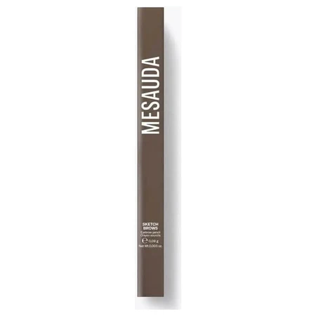 Mesauda Sketch Brows - Lápiz automático para cejas n.º 102, morena