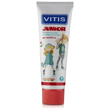 Dentaid Vitis Junior – Zahnpasta-Gel für Kinder, 75 ml