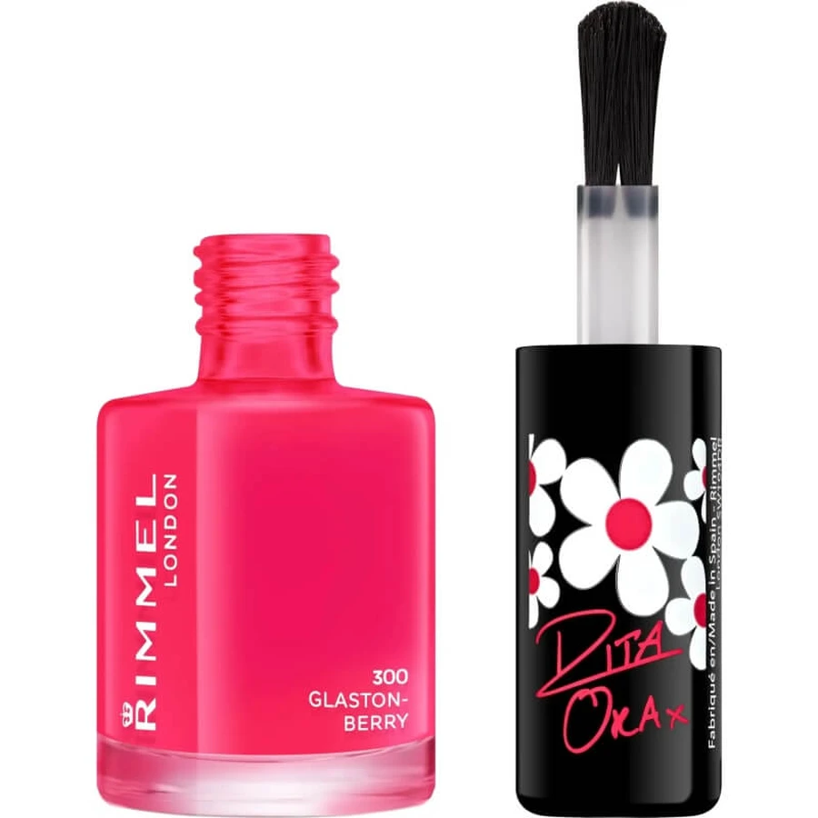 Rimmel 60 Seconds Super Shine - Vernis à ongles à séchage rapide n° 300 Glaston Berry