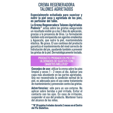Crema regeneradora Podovis para talones agrietados, 75 ml