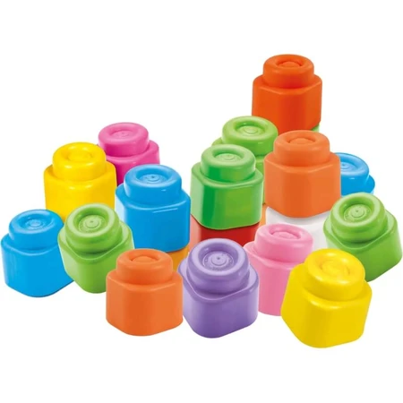 Clementoni Clemmy - Bolsa con 40 bloques de construcción blandos, a partir de 6 meses