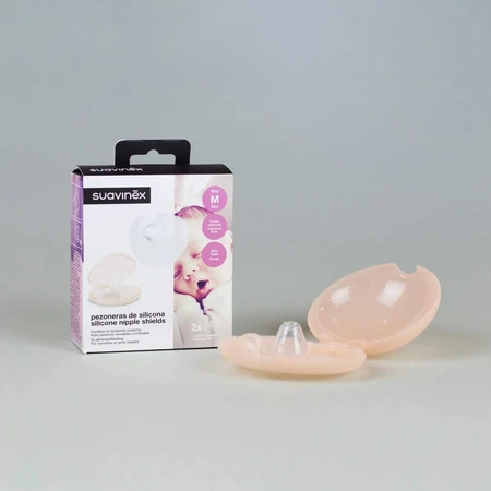 Suavinex 2 Silicone Nipple Shields - Size M