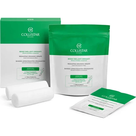 Collistar afslank- en lymfedrainagebandages – Onmiddellijke en geleidelijke resultaten – 2 behandelingen