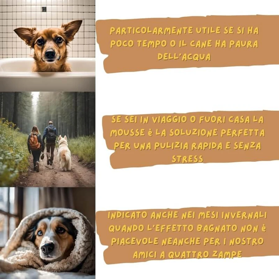 Merini Maurizio Mousse-Shampoo für Hunde, 200 ml