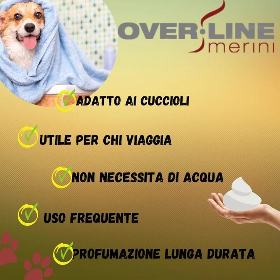Merini Maurizio Mousse-Shampoo für Hunde, 200 ml